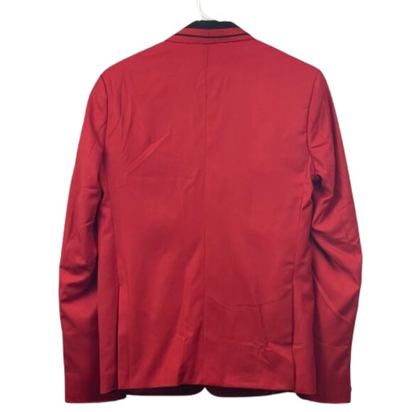 Men’s Red Suit Jacket + Matching Vest – Wedding / Prom / Formal - Picture 8 of 11